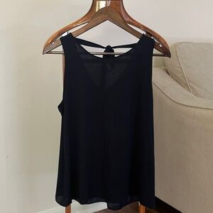 LOFT Black Sleeveless Tank Top